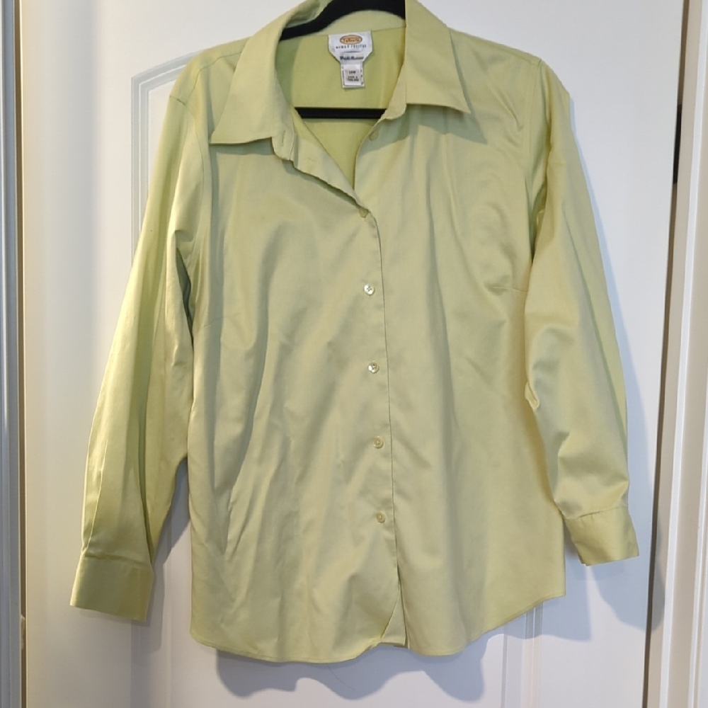 Talbots Pale Yellow Button-Down Shirt